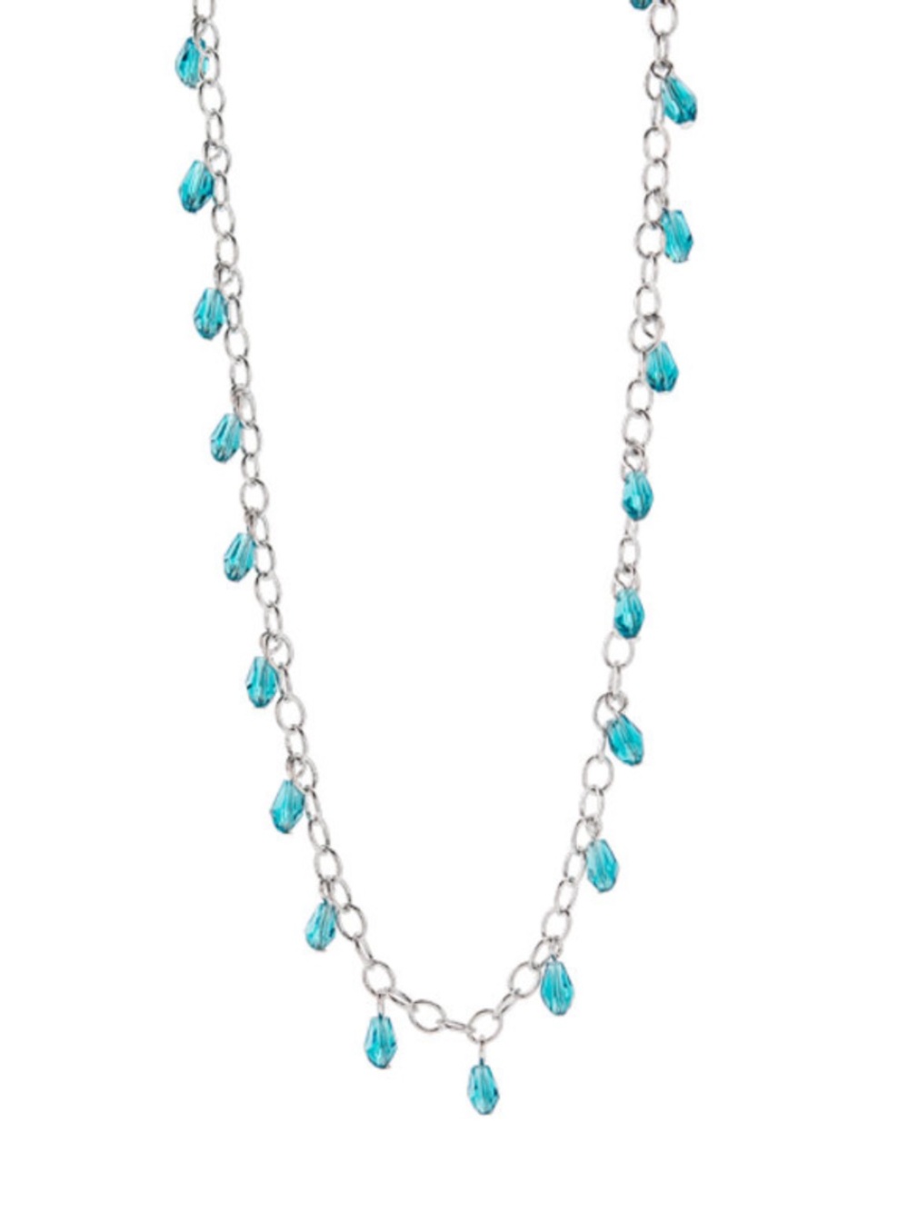 Origami Owl Silver 16" moroccan crystal chain